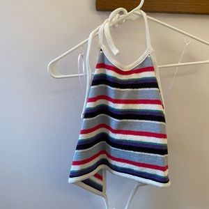 zara knit halter top